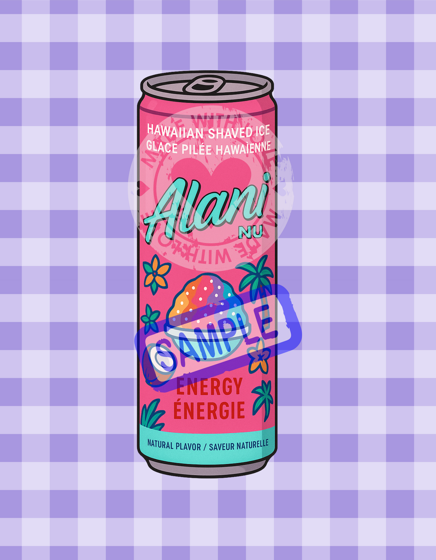Cartoon Alani Nu Energy Drink Cans – Digital Download Sticker Set (PNG & SVG)