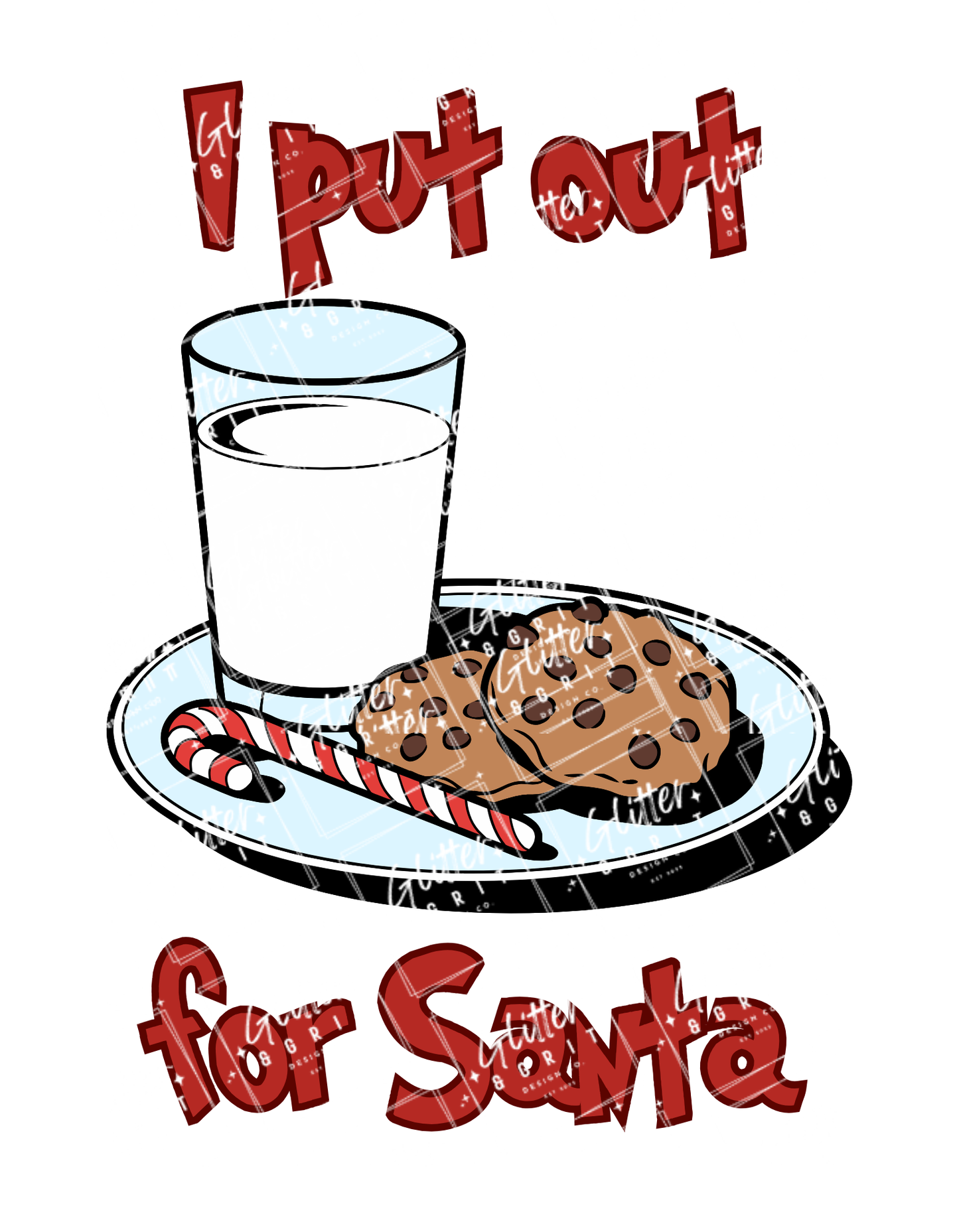 “I Put Out for Santa” Funny Christmas PNG – Instant Digital Download