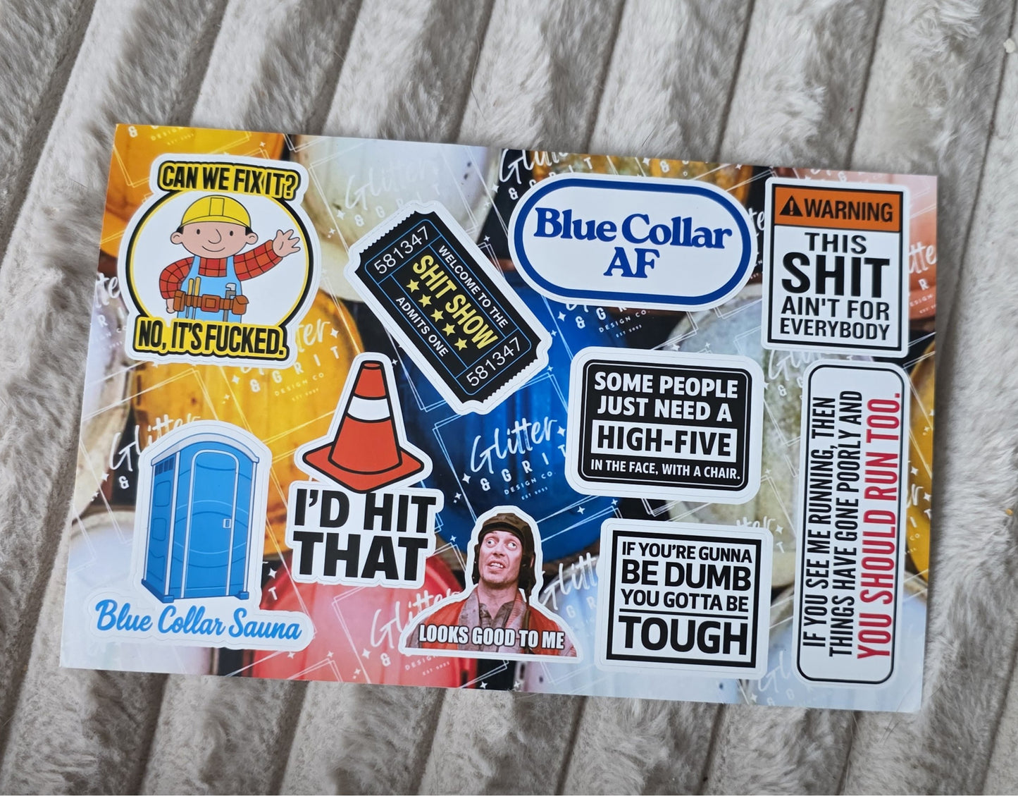 Hard Hat Sticker Sheet